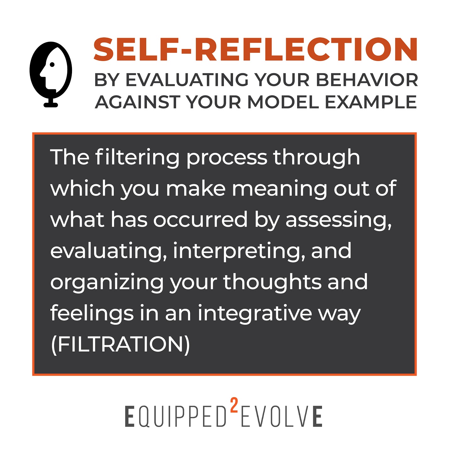 Self-reflection guide on filtering behavior to understand experiences.